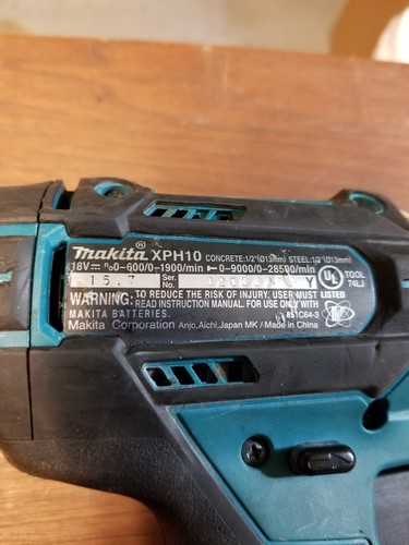 Makita XPH10 LXT 18v 1/2