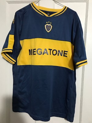 Boca Juniors Argentina Football Soccer Shirt Jersey Medium Megatone Authentic