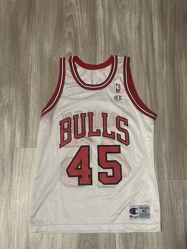Champion Bulls 45番 ジョーダン　サイズ40 最終値引 Michael Jordan #45 Chicago Bulls Champion Jersey -40- | eBay