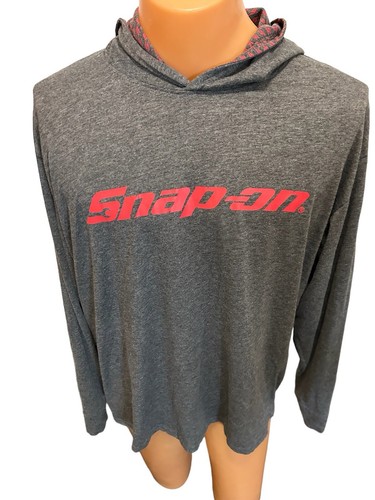 Snap-On Logo Men's X-Large Gray Solid Long Sleeve Pullover