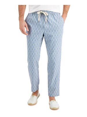 

TASSO ELBA Мужские голубые брюки из смесового хлопка стандартного кроя, Light blue, 100123293MN