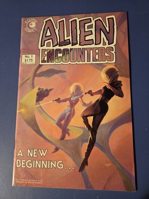Alien Encounters #1 by Eclipse, 1985 -NM, Nice Art & Stories, Chioda Cover