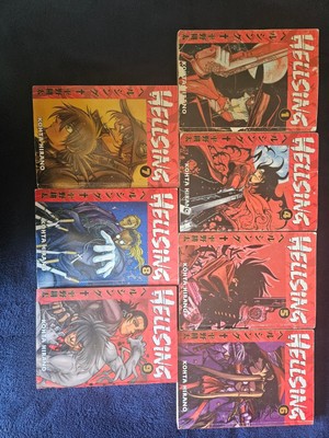 Hellsing Volumes 1, 4-9 Dark Horse Manga Kohta Hirano English