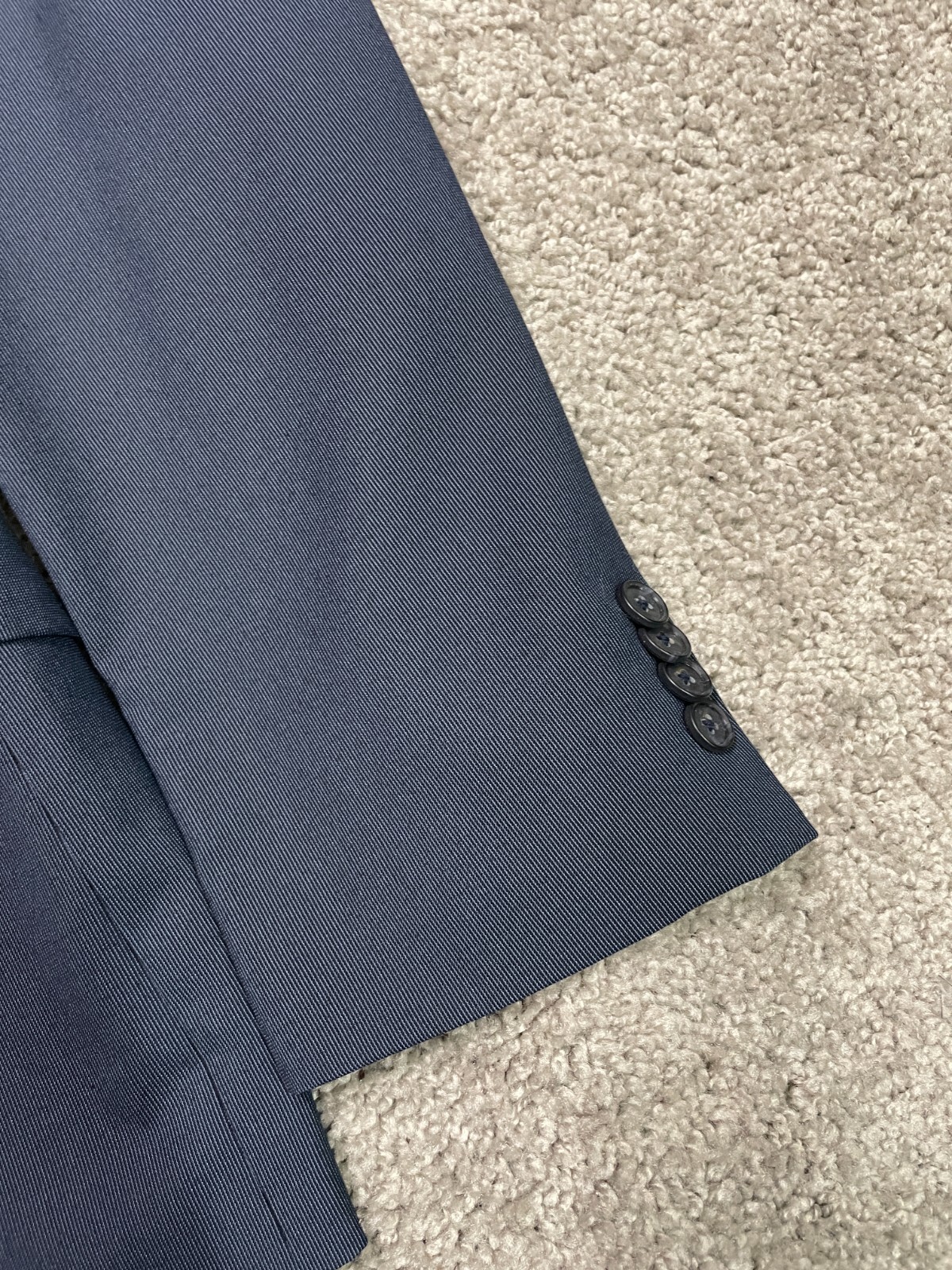 KENNETH COLE REACTION mens BLUE sport coat suit jacket blazer 40 S W 33 MODERN