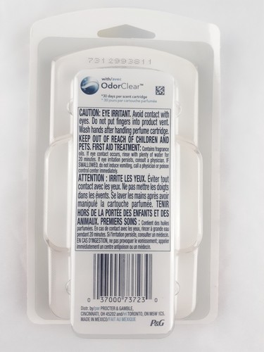 (2) Febreze Small Spaces Air Freshener Blood Orange & Spritz 3 Refills 90 days