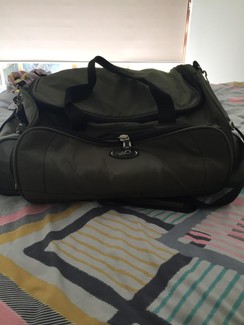 Mimco Splendiosa Black Weekender Travel Overnight Bag Expandable Authentic BNWT