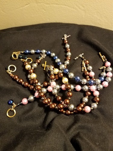 Lot Of 6 Beaded Bracelets Stocking Stuffer Gift Wholesale Restock