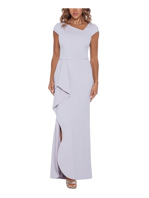 

Фиолетовое вечернее платье BETSY - ADAM на подкладке с короткими рукавами и разрезами по ноге BETSY - ADAM, Фиолетовый