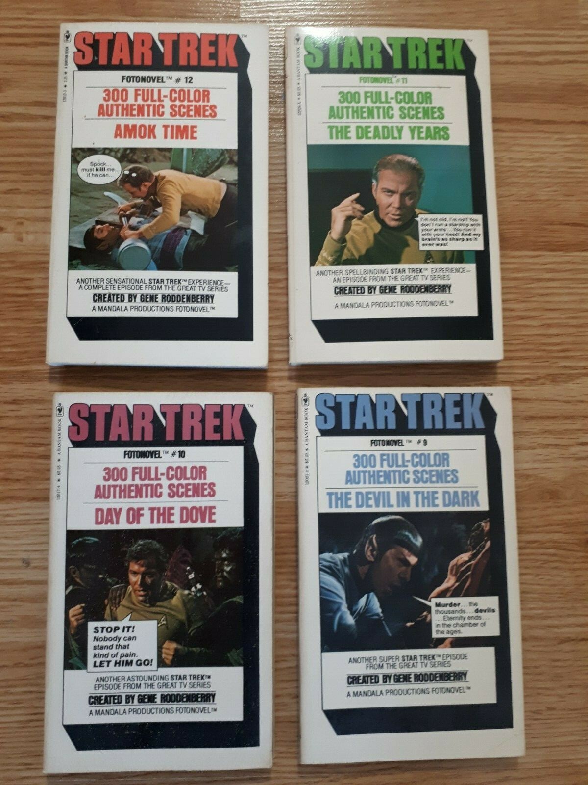 STAR TREK FOTONOVEL VOLUMES 2 TO 12 AND STAR TREK 1 PAPERBACK VINTAGE 1967-1978