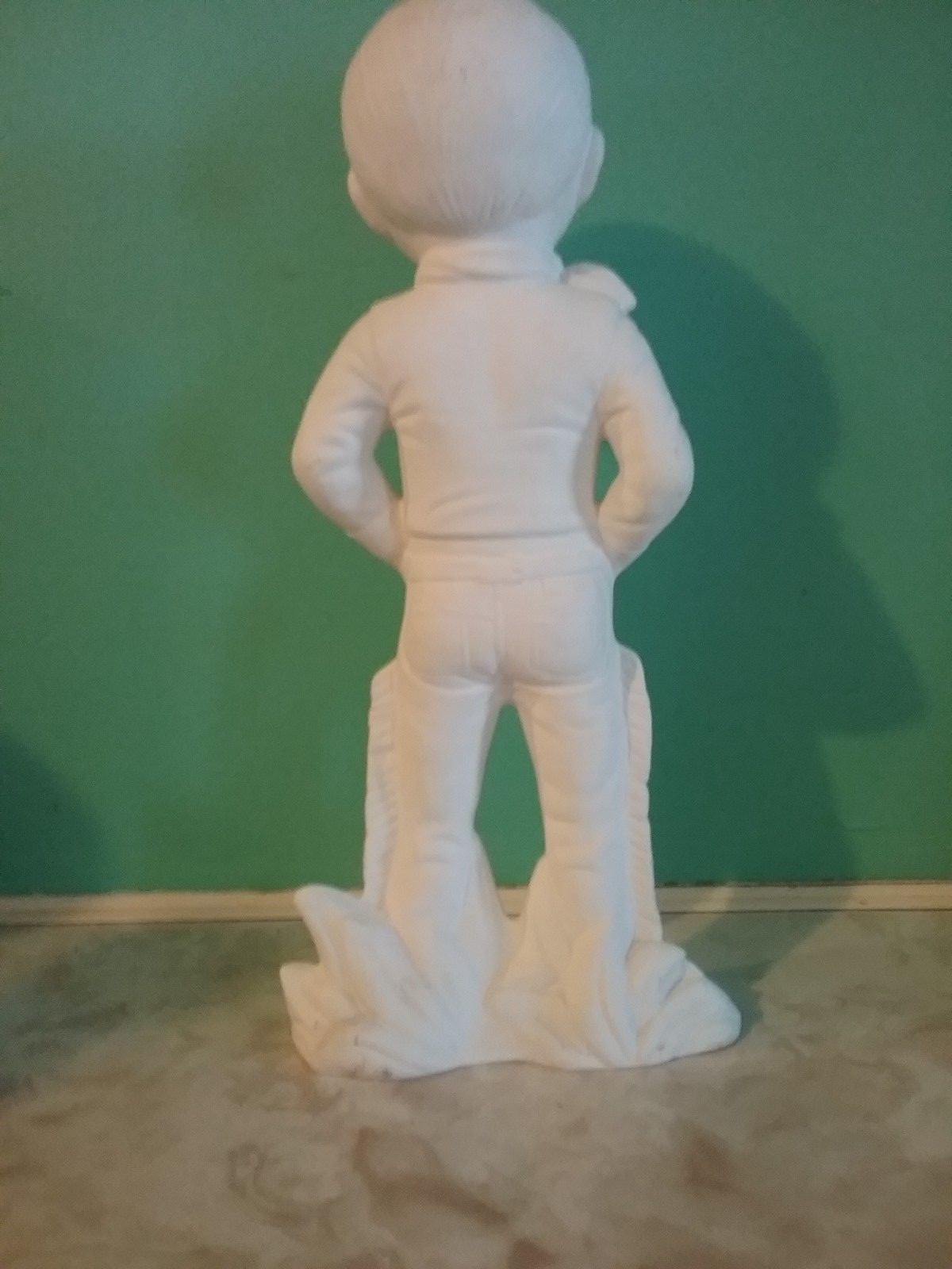 Ceramic Bisque Cowboy, unpainted; U-paint