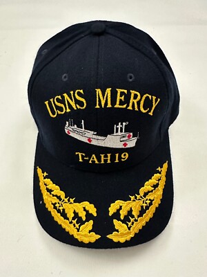 The Corps US Navy USNS Mercy T-AH 19 Logo Baseball Cap Hat One Size