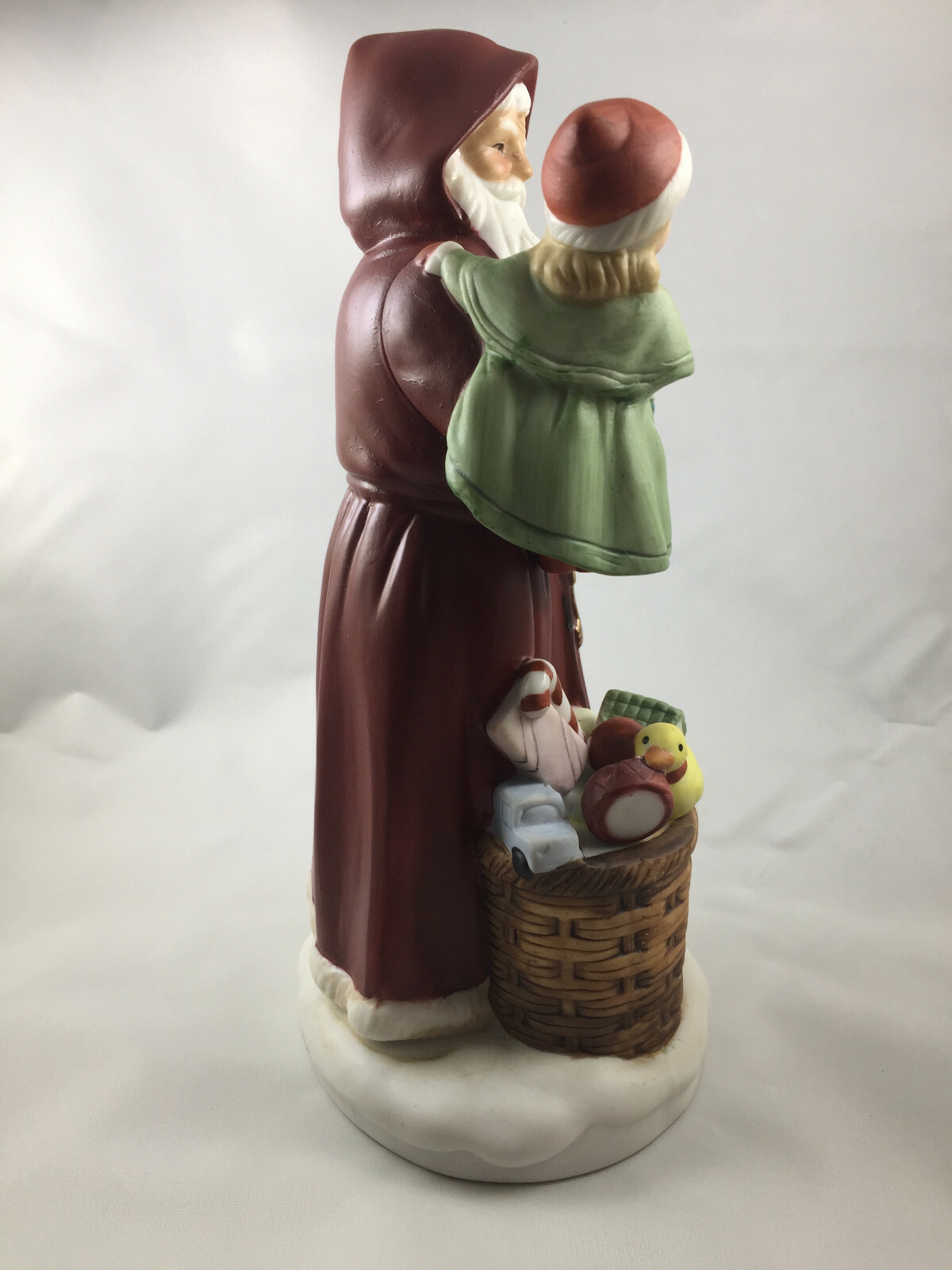 HOMCO Victorian SANTA CLAUS w Child Toys Bear 8