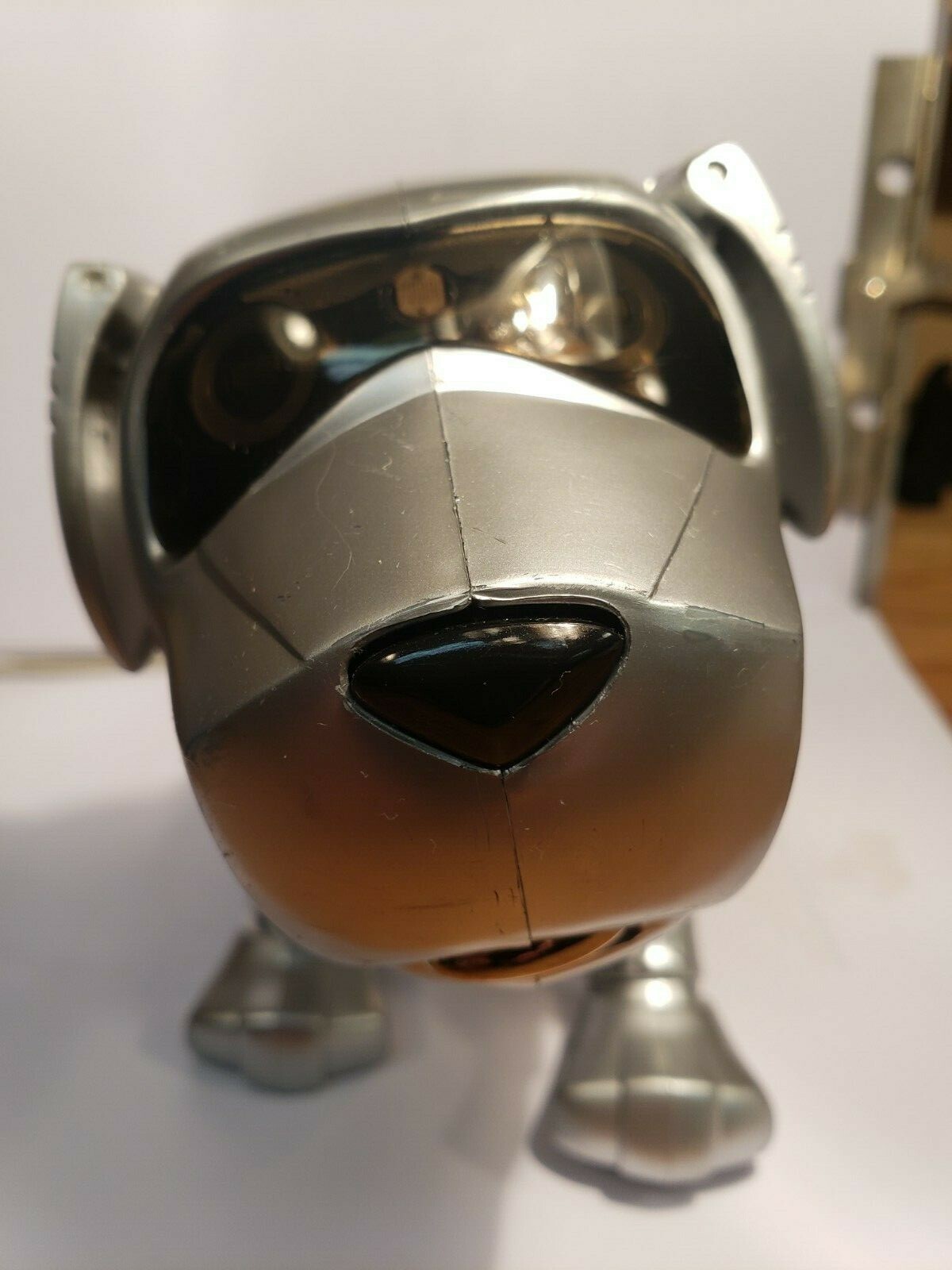 Vintage Tekno Silver Puppy Dog Interactive Robot ROBOTIC DOG by