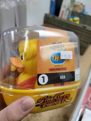 TUBBZ Duck Street Fighter Ken - Rubber Duckie Video Game Character NEW Ducky