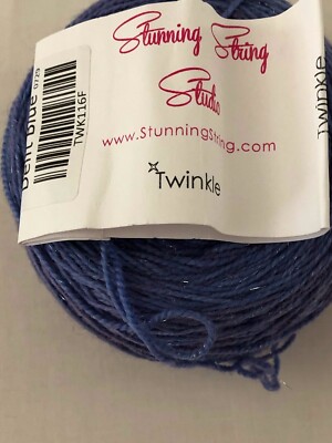 Stunning Strings Studio - TWINKLE -  Superwash Merino Wool yarn -  Delft Blue