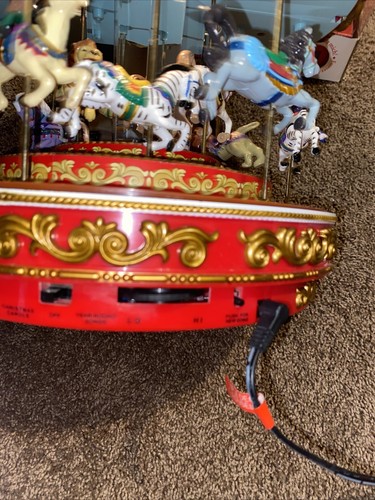 オルゴール Mr. Christmas Triple Decker Carousel Mr. Christmas TRIPLE DECKER Musical Lighted CAROUSEL Carols