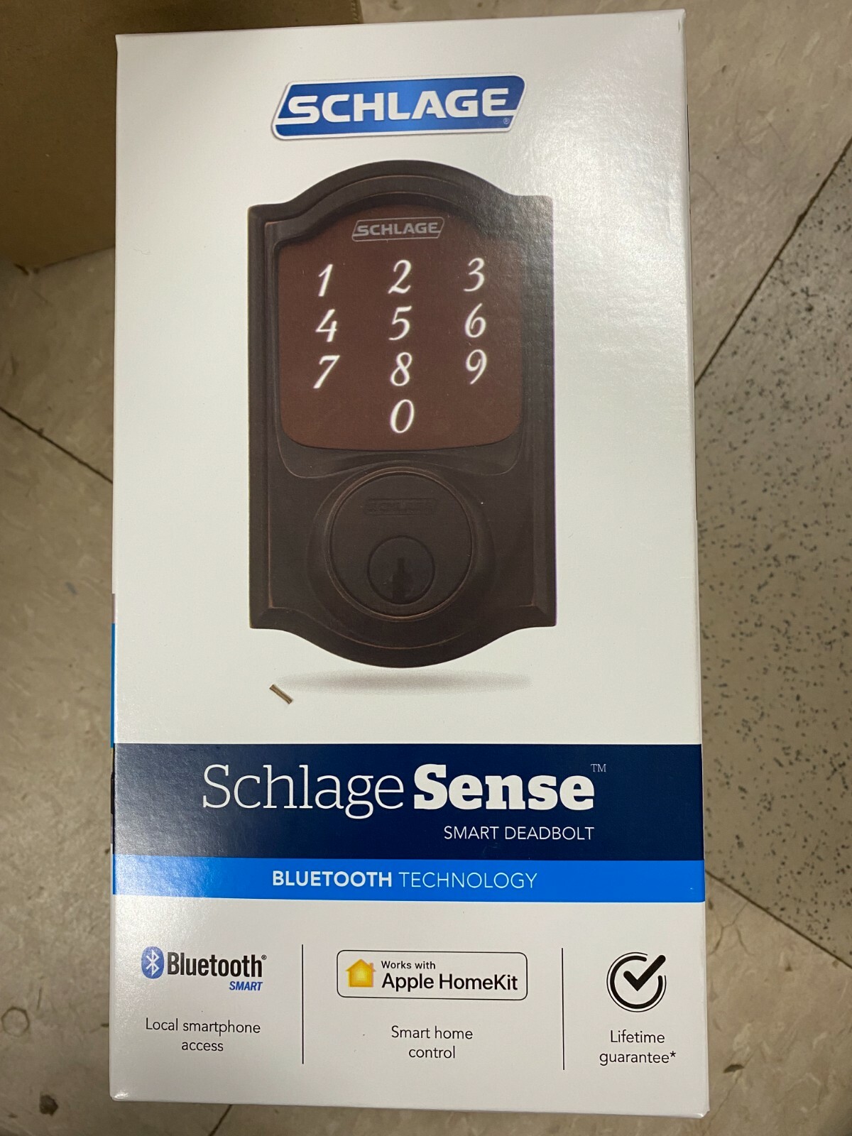 NEW Schlage BE479AAVCAM716 Sense Smart Camelot Trim Deadbolt AGED 