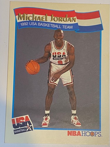 USA BASKETBALL 1992 アメリカ代表 Michael Jordan Olympic card NBA HOOPS 1992 no. 55 TEAM USA