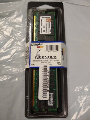KVR333D4R25/2G Kingston 2GB PC2700 DDR-333MHz - ECC CL2.5 184-Pin DIMM 