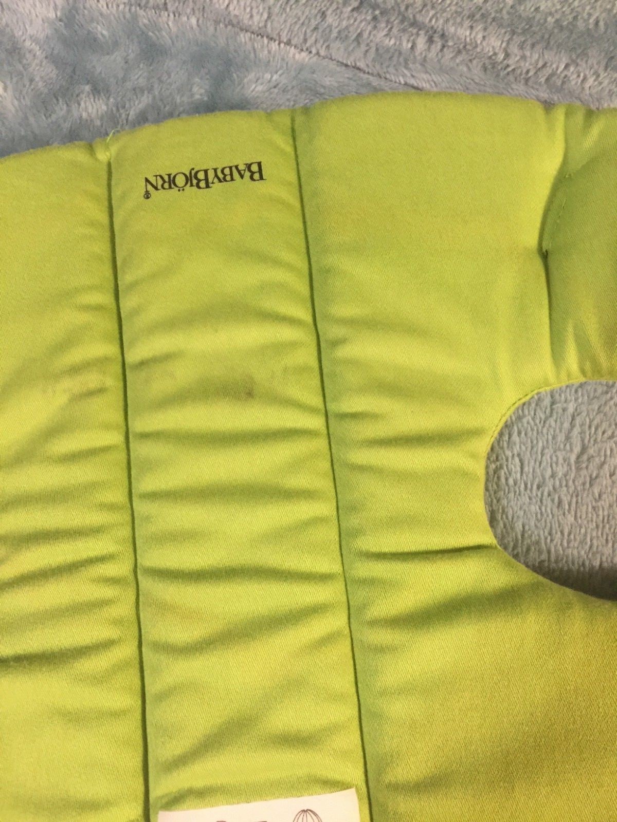 Baby Bjorn Original Infant Carrier New born 8-25 lbs Lime Green 100% Cotton
