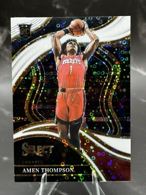   Amen Thompson 2023-24 Select Courtside White Disco /75 - Rockets RC  