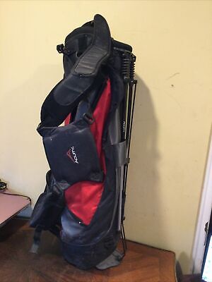 ACUITY STAND GOLF BAG SPORTS DIVIDERS 4 WAY COLOR RED AND BLACK