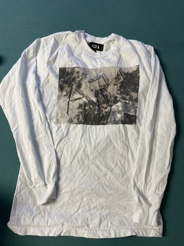 A-24 Mens Size S White Mid 90s Long Sleeve Jonah Hill | eBay