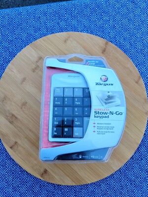 Targus Wireless Stow-n-Go Keypad AKP01US  New in Sealed Package