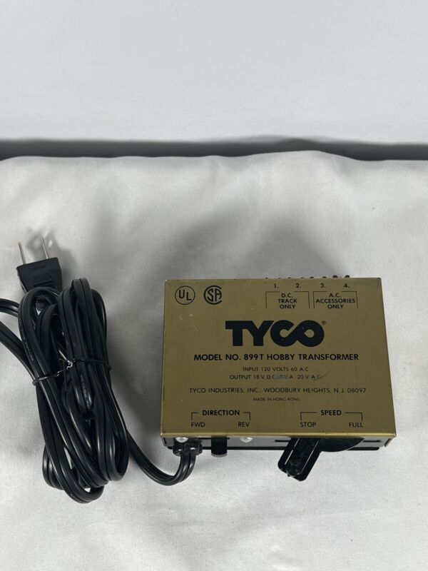 TYCO MODEL 899T POWER PACK HO TRAIN CONTROL TRANSFORMER - 18V DC 20V AC - TESTED