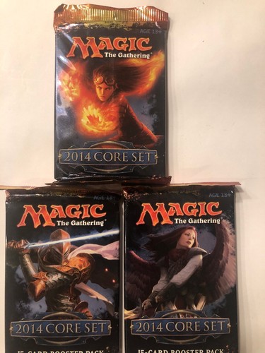 2014 Core Set MTG Booster Pack x 3 New Sealed Condition (RG