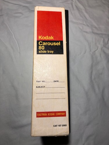 Kodak Carousel 80 Slide Tray Includes Box And Manual