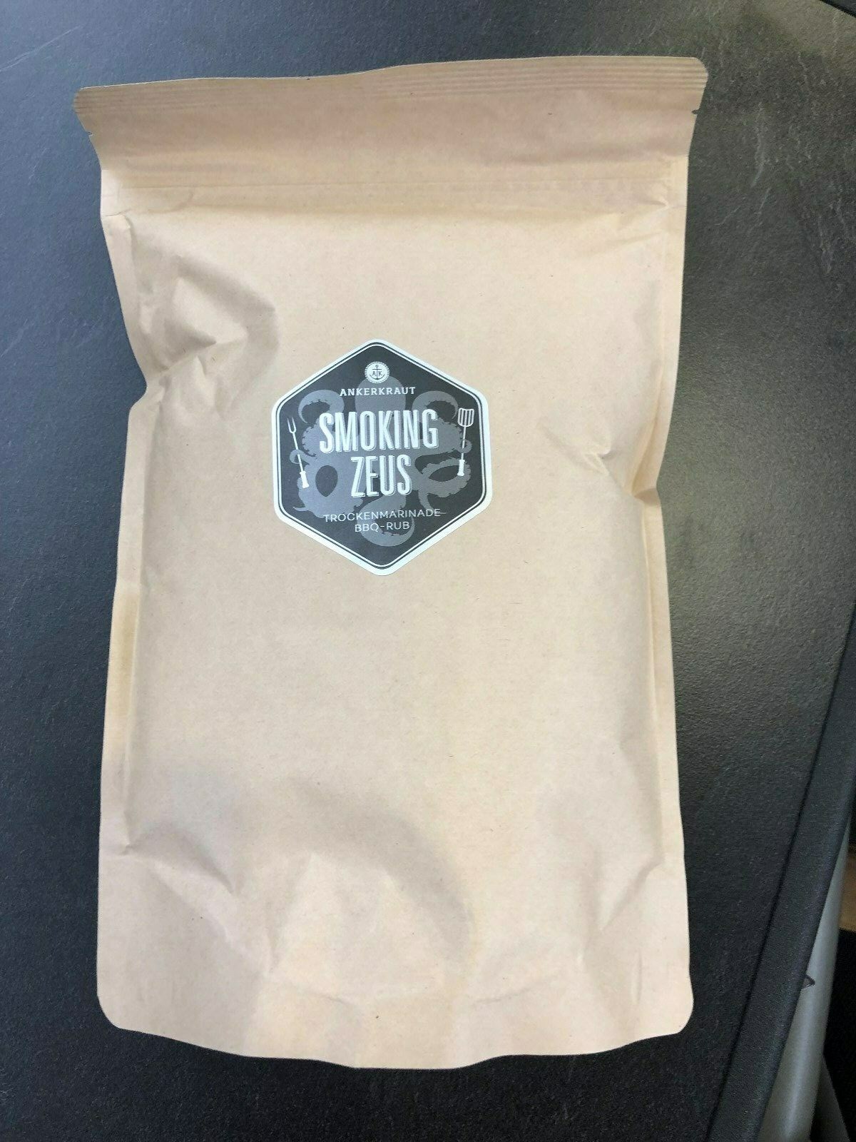Ankerkraut Smoking Zeus, 750g im XXL-Beutel, BBQ-Rub Grillmarinade Gyrosmischung