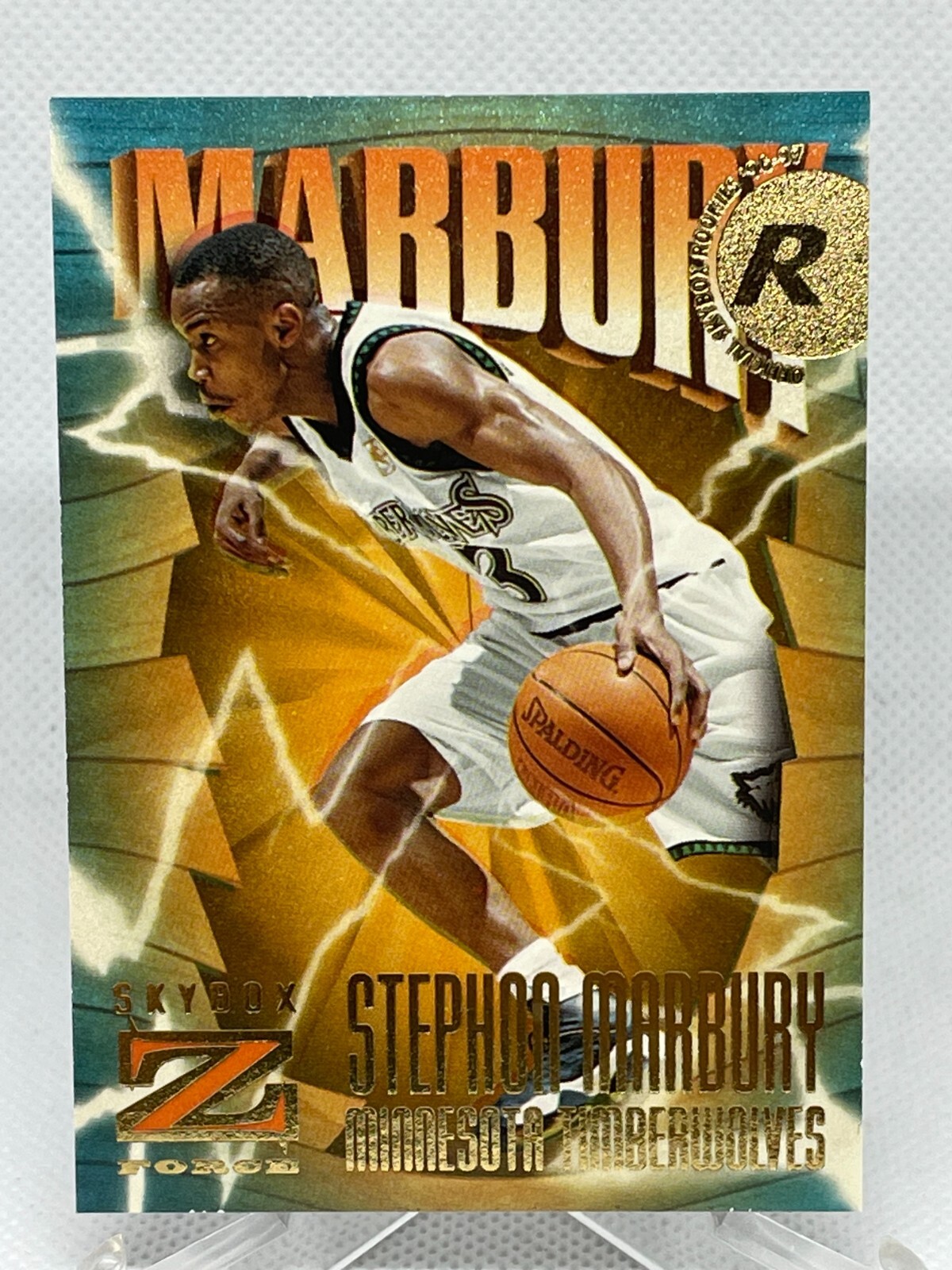 Stephon Marbury 1996-97 Skybox Z Force #156 Rookie Card RC