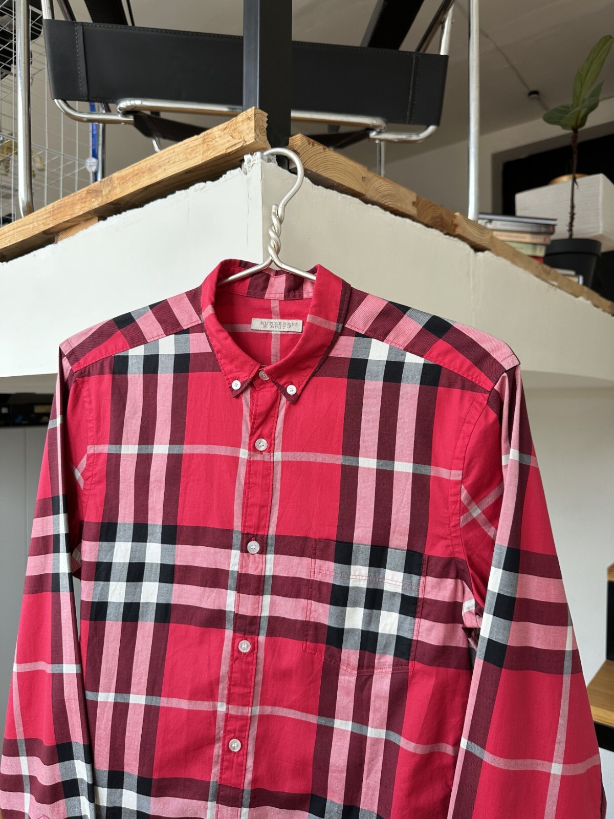 タイムセール　Burberry チェックシャツ $_57.JPG?set_id=880000500F