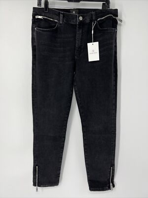 Anine Bing NEW Black Jax Jeans Women s Size 31 Ankle Skinny Low Rise