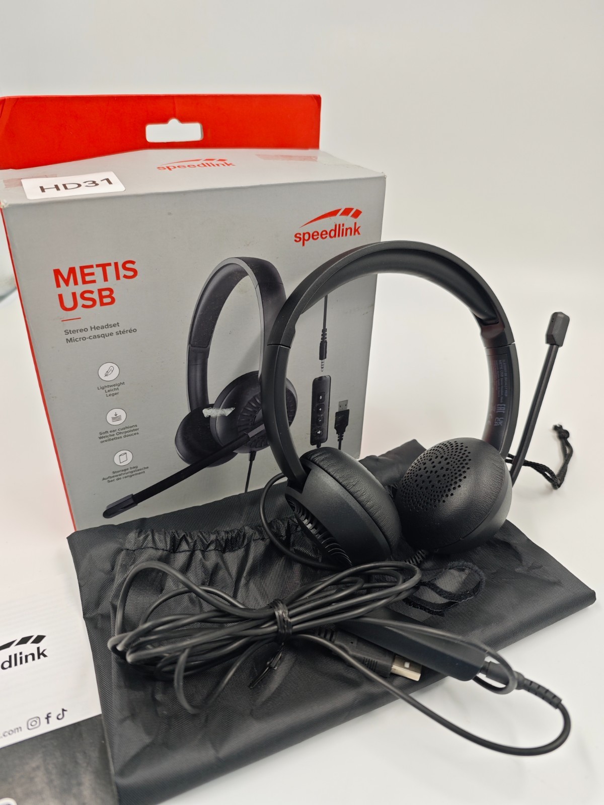 Speedlink Metis UB Kopfhörer schwarz gebraucht