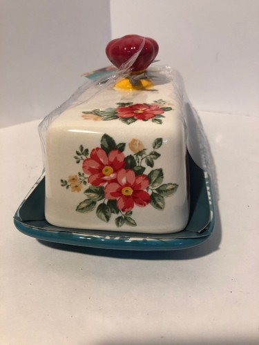 The Pioneer Woman Vintage Floral Butter Dish 