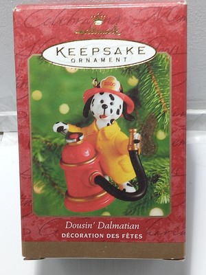 2000 Dousin Dalmatian Hallmark Keepsake Retired Christmas Ornament