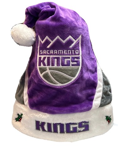 NBA Sacramento Kings Holiday Christmas Santa Hat