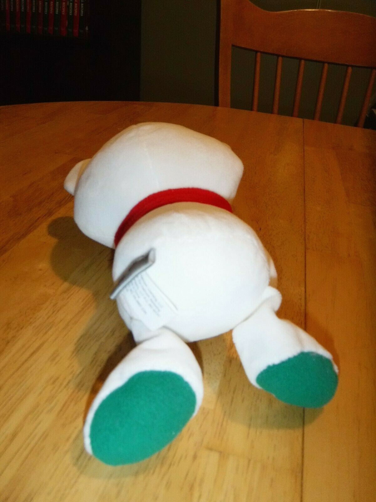 Hallmark Plush 2016 White Teddy Bear With Red Scarf 10