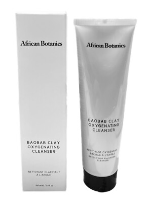 African Botanics Baobab Clay Oxygenating Cleanser 3.4oz - New in box