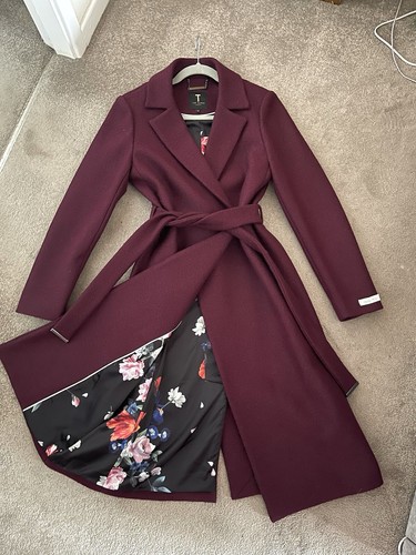 TED BAKER レッドロングコート TED BAKER レッドロングコート Ted Baker Frejia Crombie