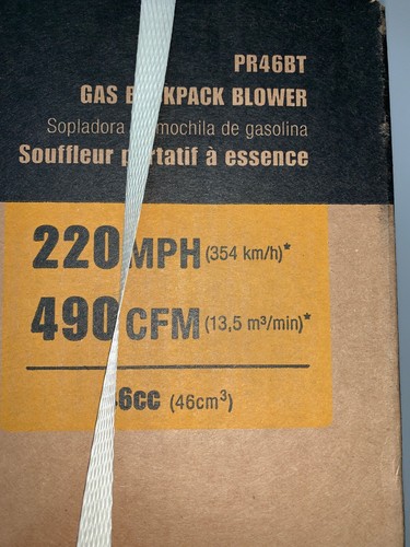 Poulan Pro Gas Backpack Blower PR46BT 46cc 2 cycle 220 MPH 490 CFM Heavy Duty