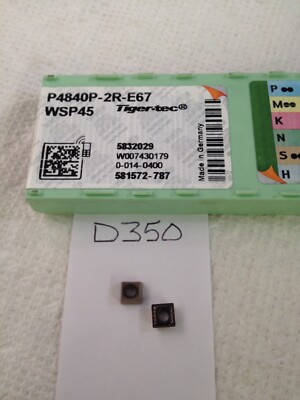 8 NEW TIGER-TEC / WALTER P4840P-2R-E67 CARBIDE INSERTS. GRADE. WSP45  {D350}