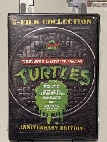 TEENAGE MUTANT NINJA TURTLES 5 FILM COLLECTION NEW DVD 1 2 3