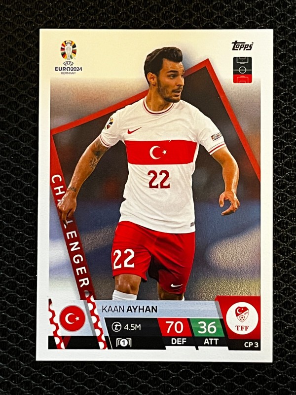 Card Topps Match Attax  Euro 2024 Update Challenger Kaan Ayhan Turkiye # Cp 3