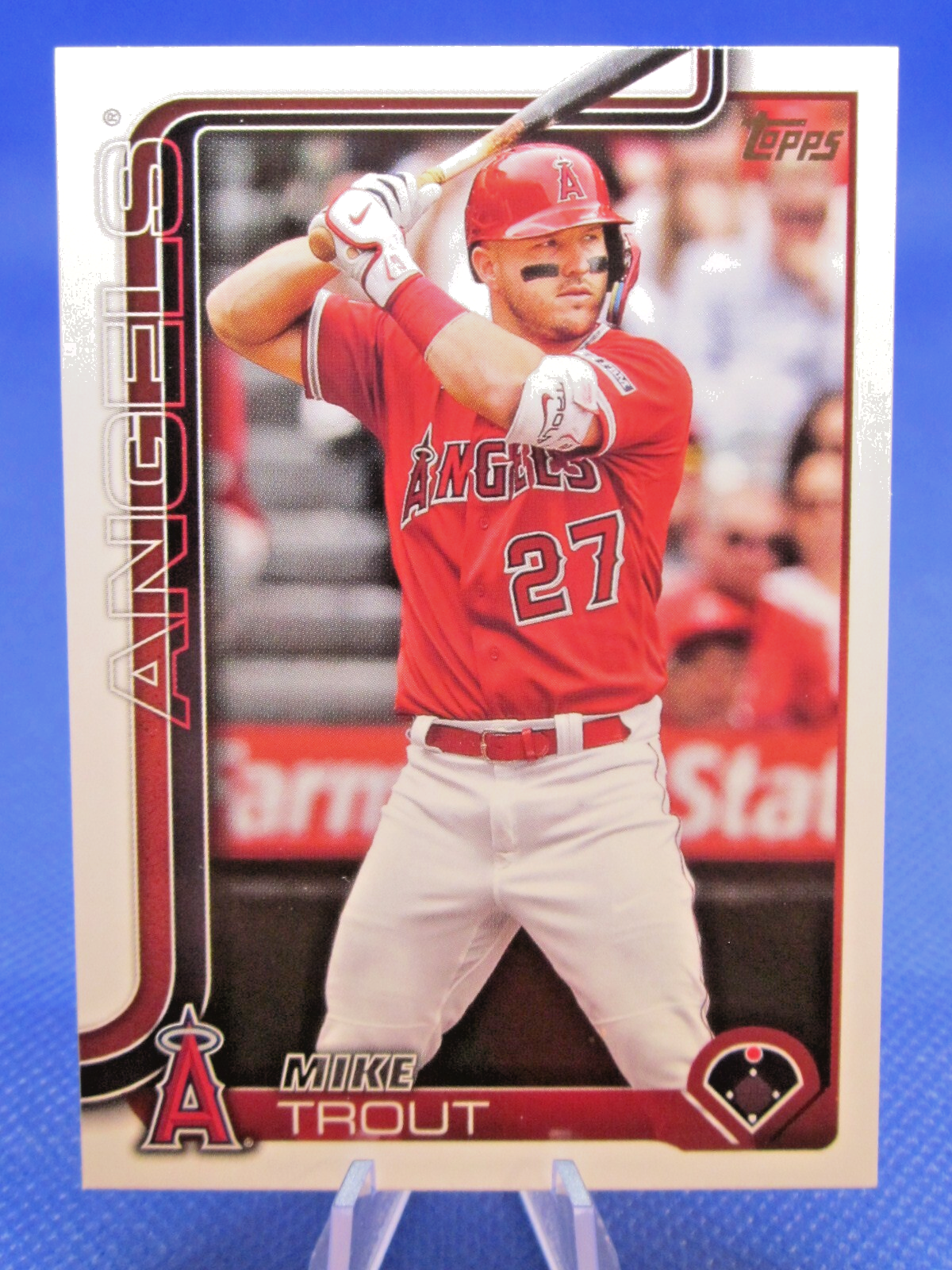 2024 Topps Series 1 1989 Mike Trout Auto Black Parallel 06