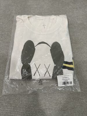 Travis Scott Cactus Jack  + Kaws For Fragment Tee in Aged Yellow Size Large