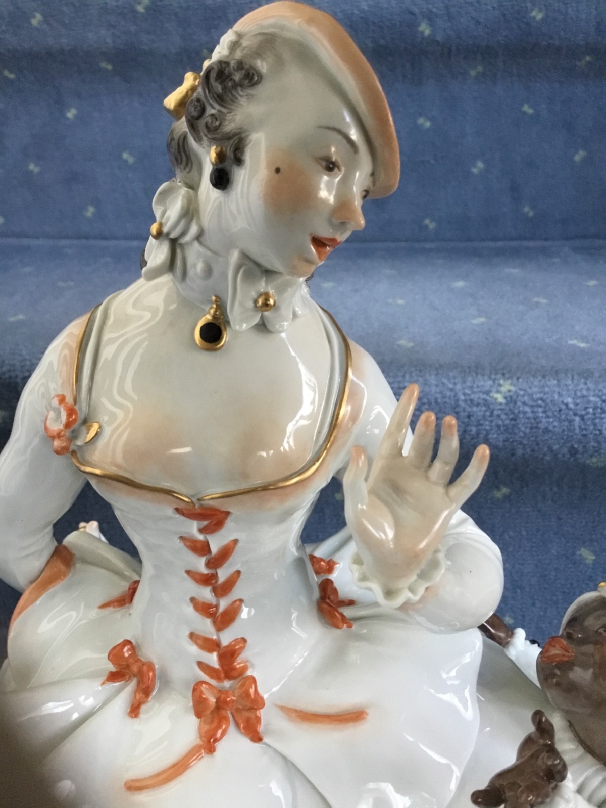 Meissen figural group Scheurich Art Nouveau mint 1924 - 1934