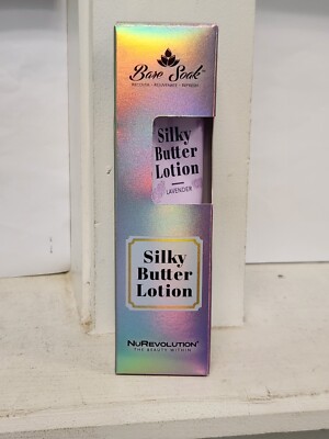 BARE SOAK Silky Butter Lotion 100 ml 3.4 Oz Lavender Moisturize Feet Legs NIB